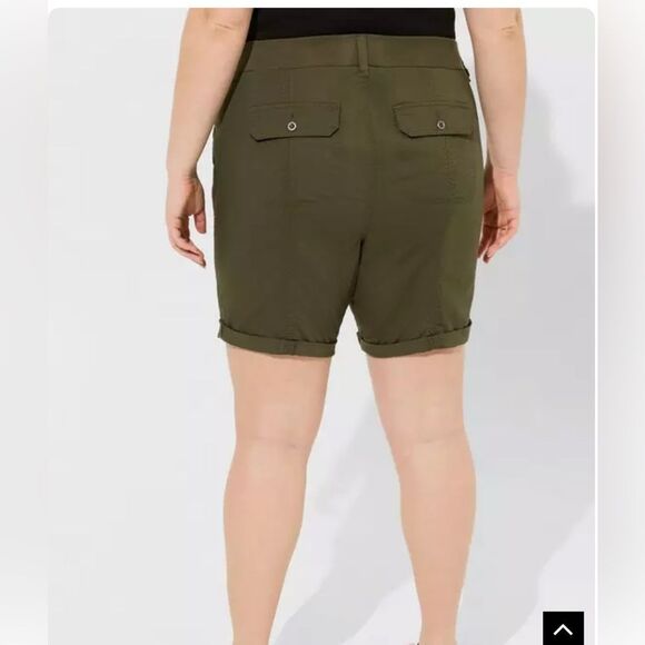 Torrid Poplin Stretch Utility Shorts - Picture 3 of 9